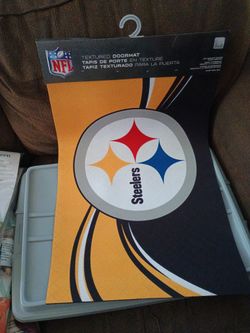 Football! Steelers Textured Doormat