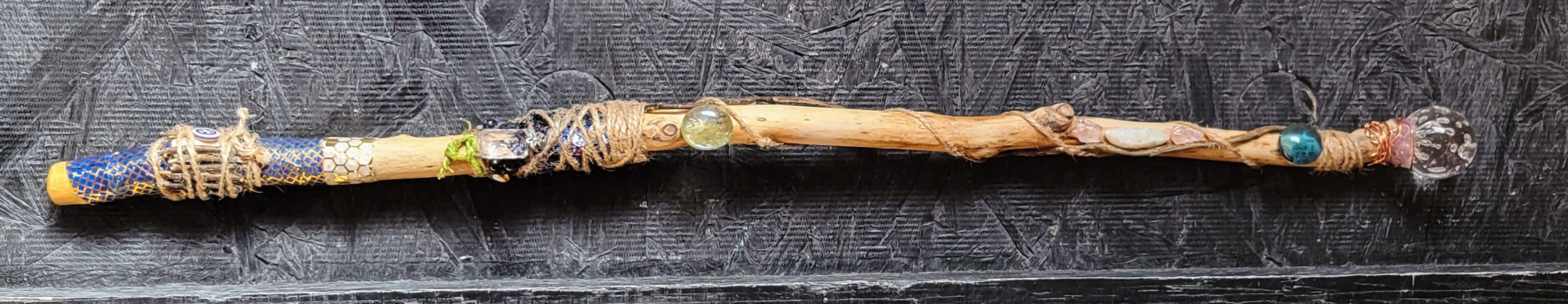 Wooden Witchcraft Wand/Staff
