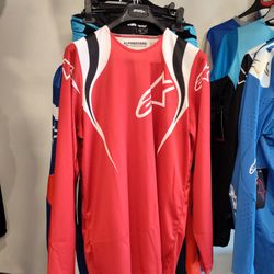 Alpinestars Motocross Jersey Red White Black size m