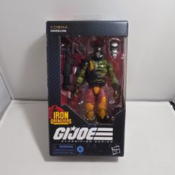 G.I. JOE CLASSIFIED SERIES #155 COBRA Darklon 6" Hasbro NIB (HC)