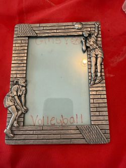 Volleyball silver plated frame