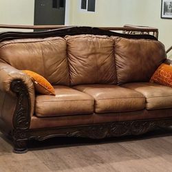 Leather Couches, Vintage Look