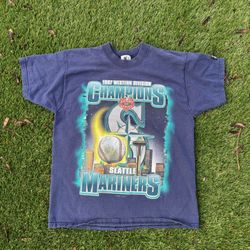 1997 mariners western division tee