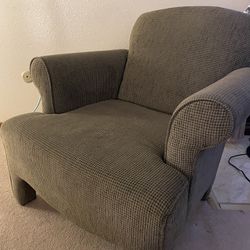 Green Chair And Ottoman