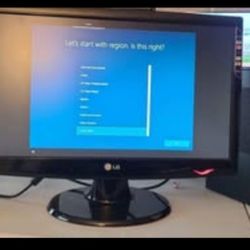 HP Computer w/ LG Monitor & Speakers