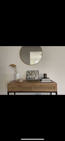 Rattan Console Table
