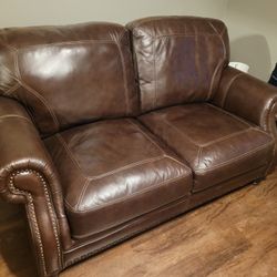 Leather Loveseat