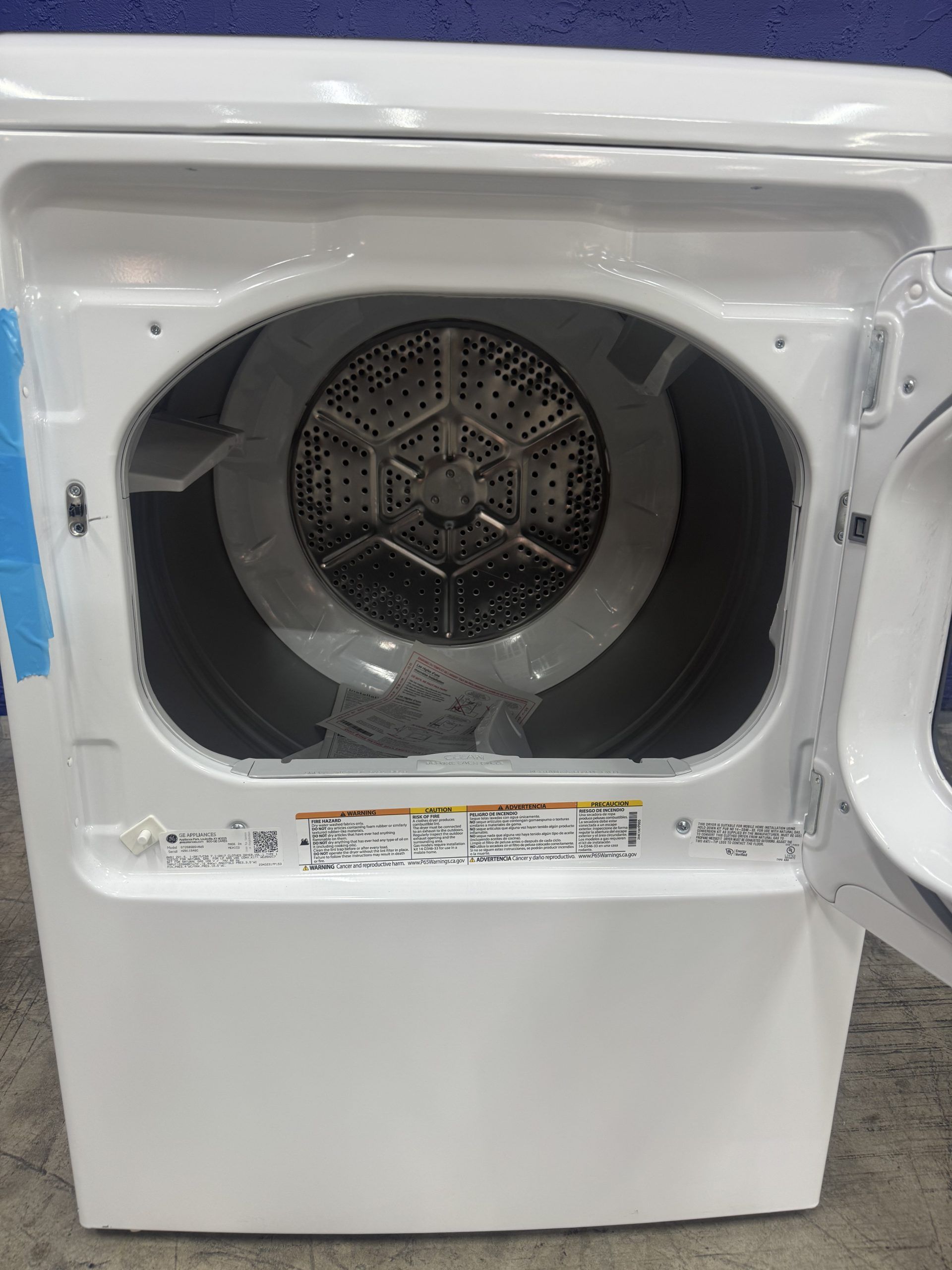 GE Dryer GTD58GBSVWS 02698