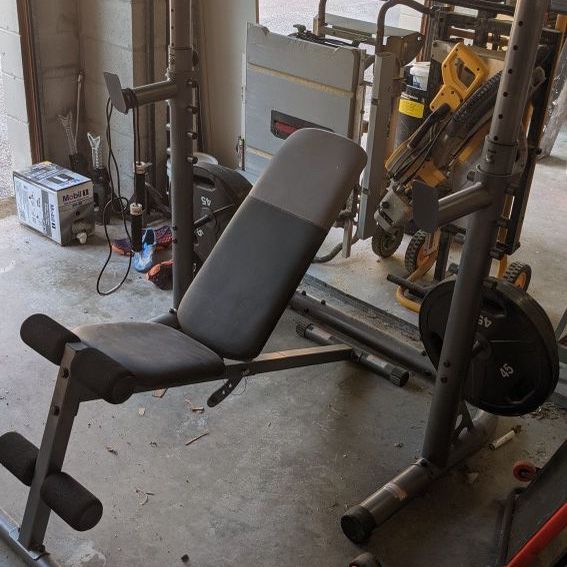 Olympic weight set and bench