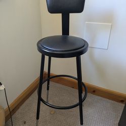 Counter Height Black Stool 