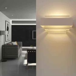 WHITE MODERN IRON WALL SCONCE LIGHT