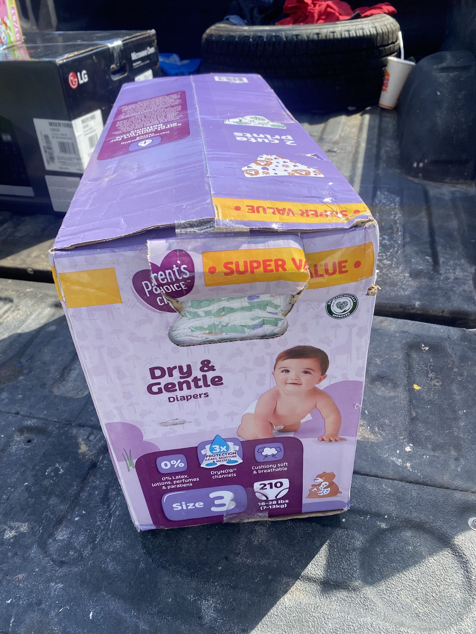 Parent’s Choice Dry & Gentle Diapers – Size 3 (210 count)