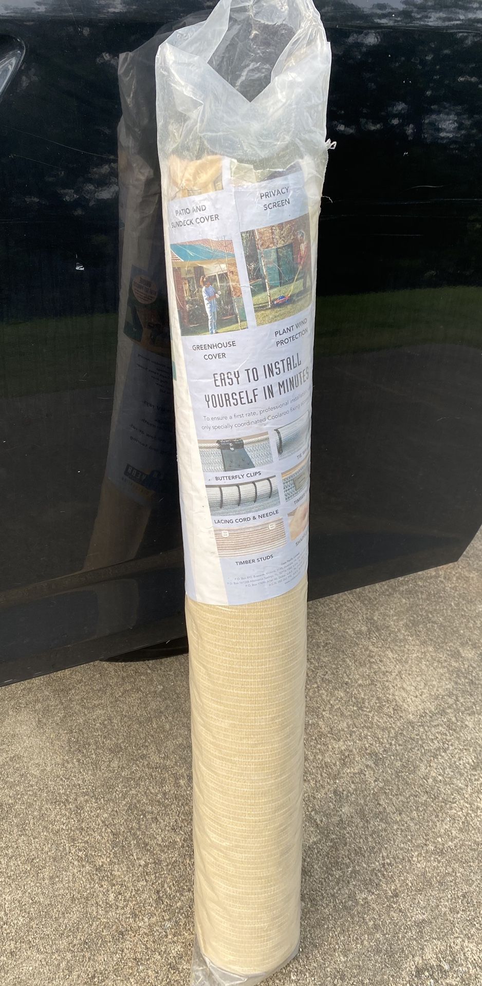 Coolaroo exterior shade 3’ wide