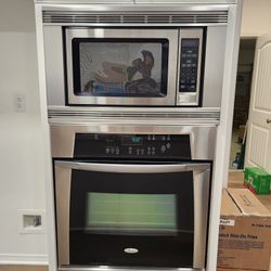 30" whirlpool microwave and wall oven