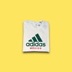 Adidas Team Mexico DNA graphic t-shirt white men’s medium 