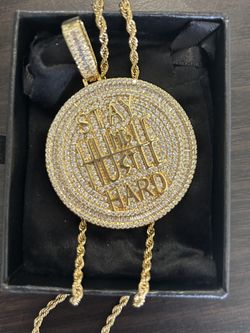 14k Iced Out Pendant