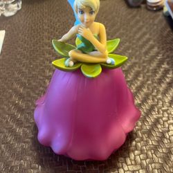 VINTAGE DISNEY Tinker Bell Figural Push Light Night Lamp