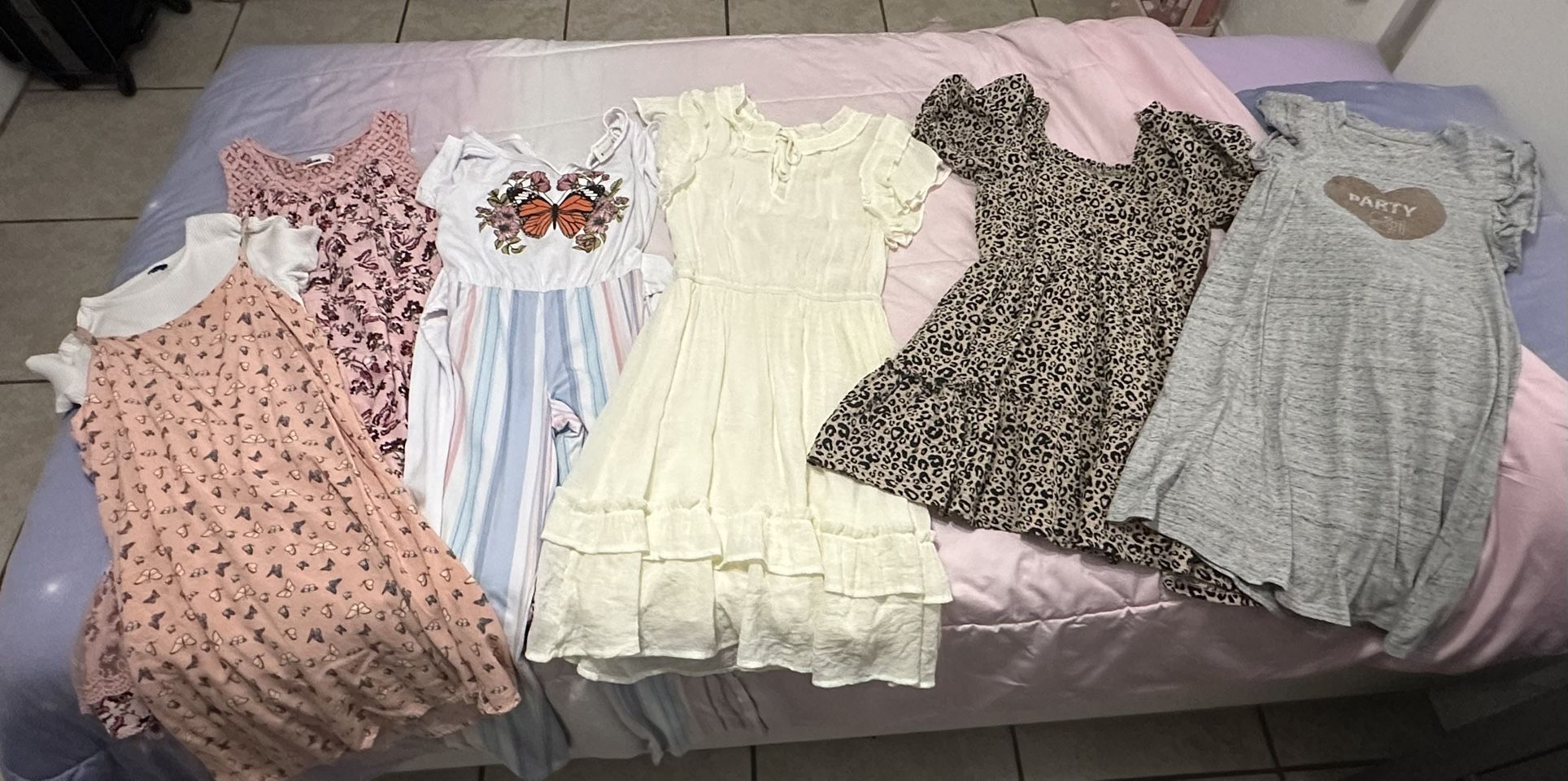 Girls Dresses And Rompers Size 10-12