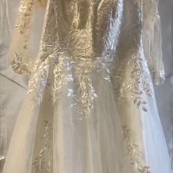 Embroidered Wedding Dress