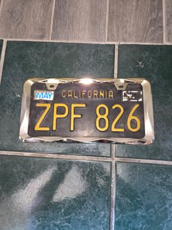 License plate frame