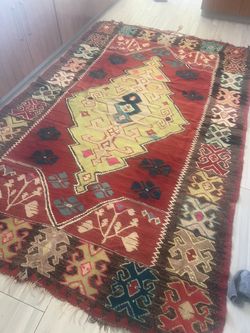 Mid century rug (flat weave)