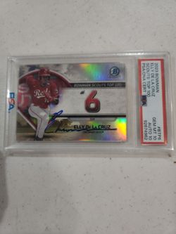 2023 Bowman Chrome Elly De La Cruz Auto PSA 10