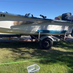Dick Boat And Galvanized Trailer
