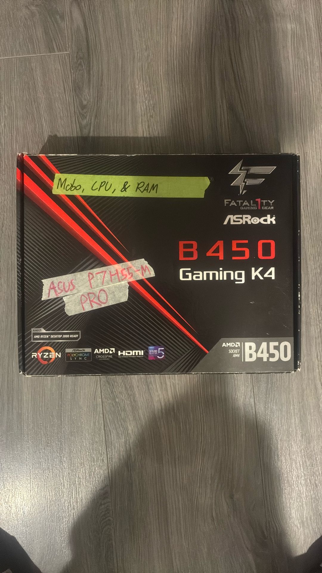 Asus P7H55-M Pro Inside Of A Asrock B450 Gaming K4 Box