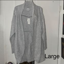 New Gray Cardigan