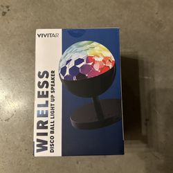 Vivitar Wireless Disco Ball Light Up Speaker