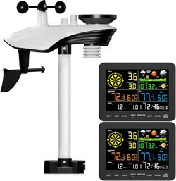 🔥 Brand New – InfiSync Wireless Weather Station | Dual 6.5" Displays | 12-in-1 Outdoor Sensor