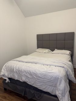 Queen size bed and frame