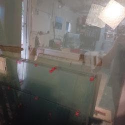 1/4" Tempered Glass Size: 33 11/16 X 44 3/4 (4 pieces) $40 each