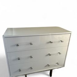 Modern White 3-Drawer Dresser – $50 OBO