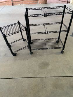 File racks, printer table