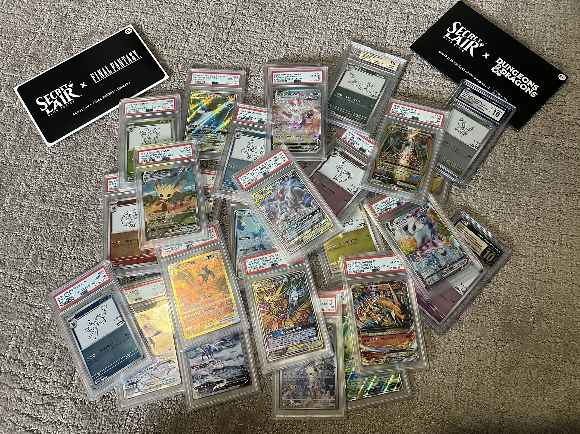 PSA 10 Pokemon SLABS FT/FS