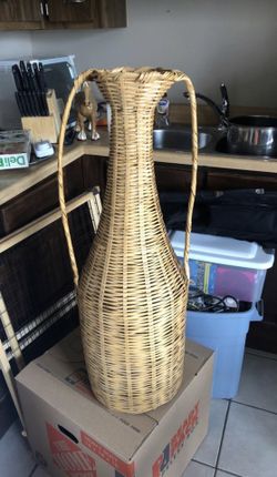 Wicker Jug Decoration for sale or trade