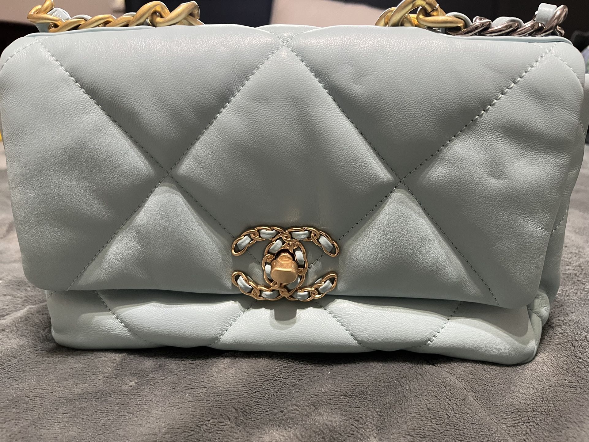 Chanel 19 Baby Blue Bag 