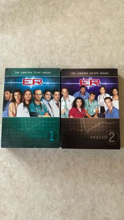 ER Complete seasons 1, 2 DVDs