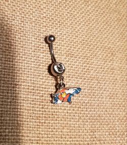 Bronco Colorado belly button ring