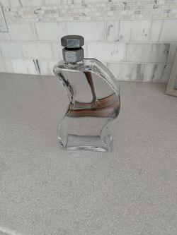 Kosta Boda Sweden Kjell Engman Signed 9.75" Macho Decanter With Bolt Stopper.