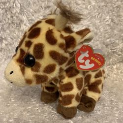 Ty Beanie Baby PEACHES Giraffe