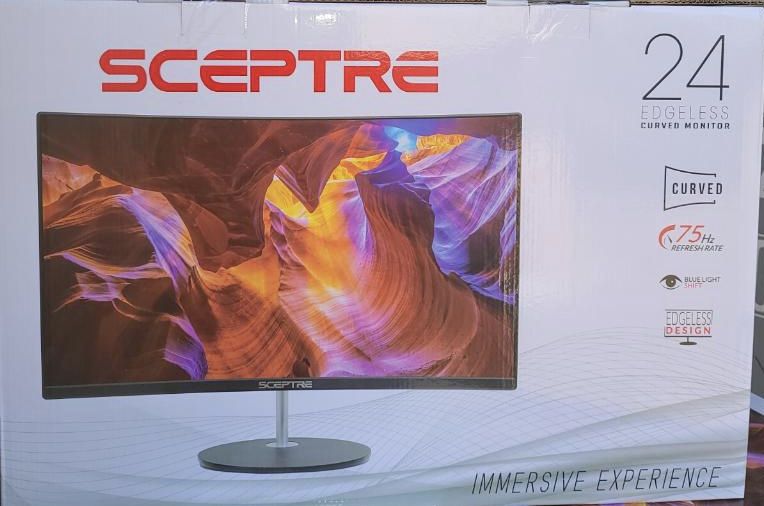 Sceptre Curved monitor with speakers 24”