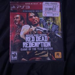 Original Red Dead Redemption Ps3 
