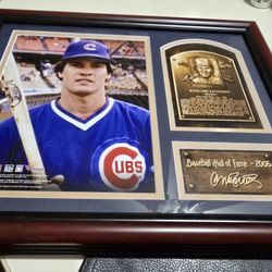RYNE SANDBERG HALL OF FAME PLAQUE NEW