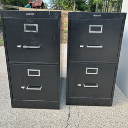 Two Filing Cabinets 