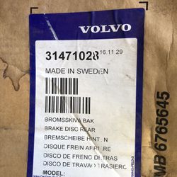Volvo rear disc brake rotors (2)