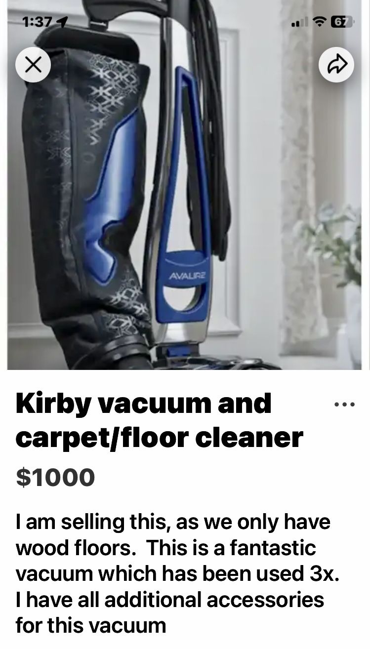 Kirby Vacuum And Carpet Cleaner