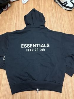 Essentials Zip Hoodie Black Fear Of God XXS to XXL Rare Find 100 Authentic