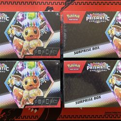 Pokémon Prismatic Evolutions Surprise Box Brand New Sealed